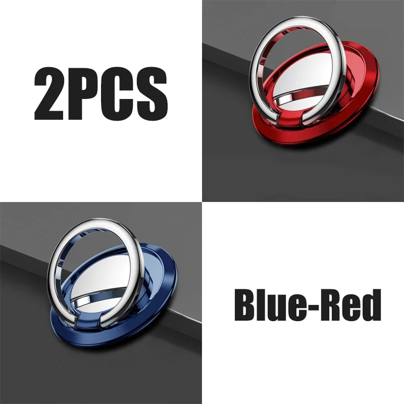 Finger Ring Holder Stand Grip 360 Rotating For Mobile Phone Car Magnetic Mount Phone Back Sticker Pad Unniversal Bracket