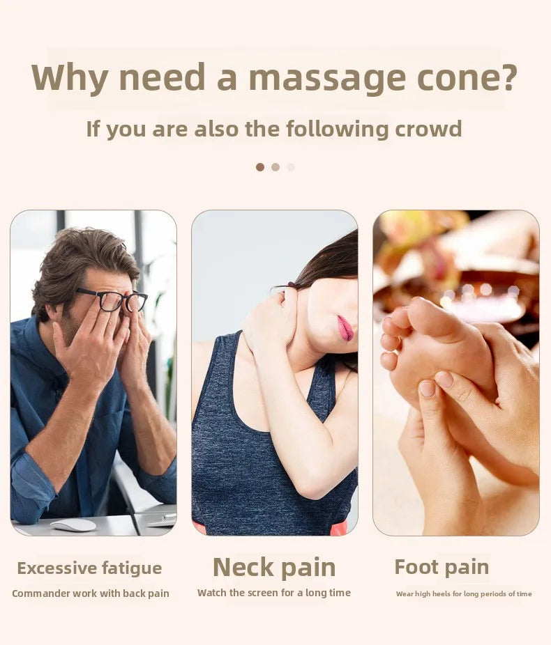 Adsorption Fascia Ball, Massage Cone, Shoulder and Neck, Psoas Muscle Release Tool Neck Whole Body Meridian Points Yoga Ball