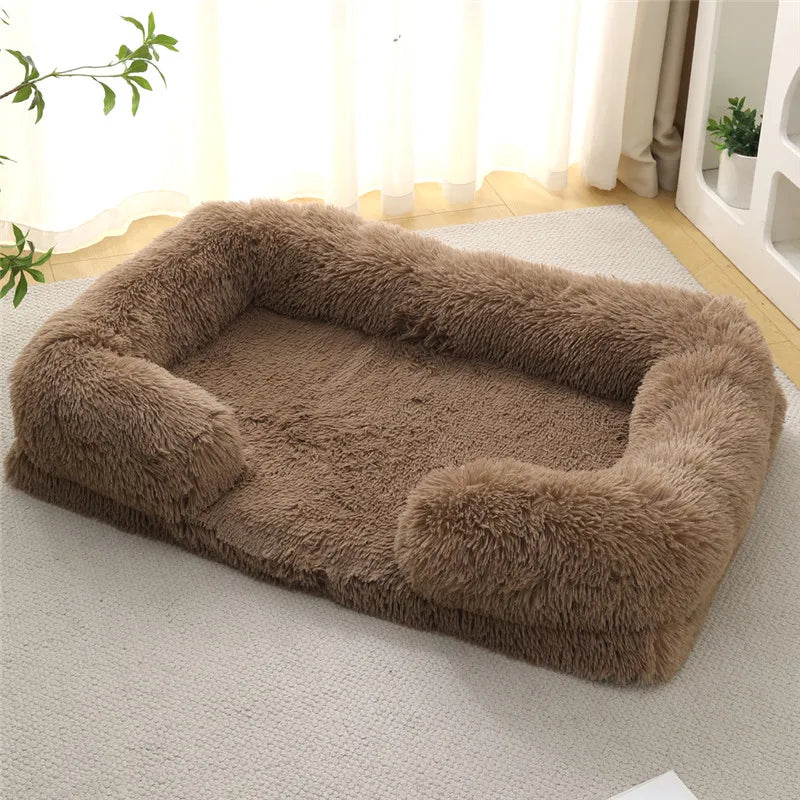 Luxury Winter Warm Large Dog Sofa Bed Dog Kneel Cat Mats House Cushion Pet Sleeping Sofa Beds Mat for Large and Small Dog