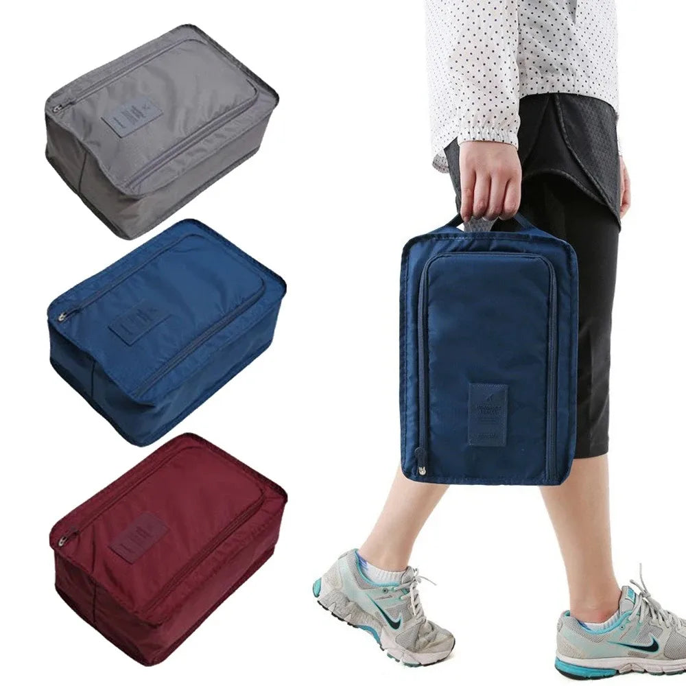 Portable Shoe Bags Travel Dust-Proof Holds Multifunction Waterproof Folding Storage High Capacity Student Shoe Pouch Organizer