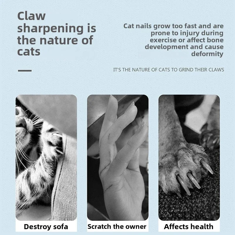 Pet Bed for Cat Supplies Claw Grinding Toys for Cats Oval Corrugated Paper Protective Furniture Cat Scratching Board Accessories