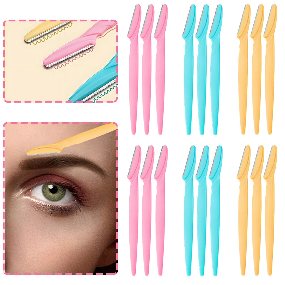 Eyebrow Trimmer Blade Women Face Shaver Portable Eye Brow Epilation Hair Removal Cutters Safety Knife Makeup Scraper