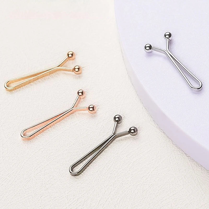 4pcs invisible waist tightening metal clip, adjustable button clip, suitable for jeans and clothes, fashion accessories