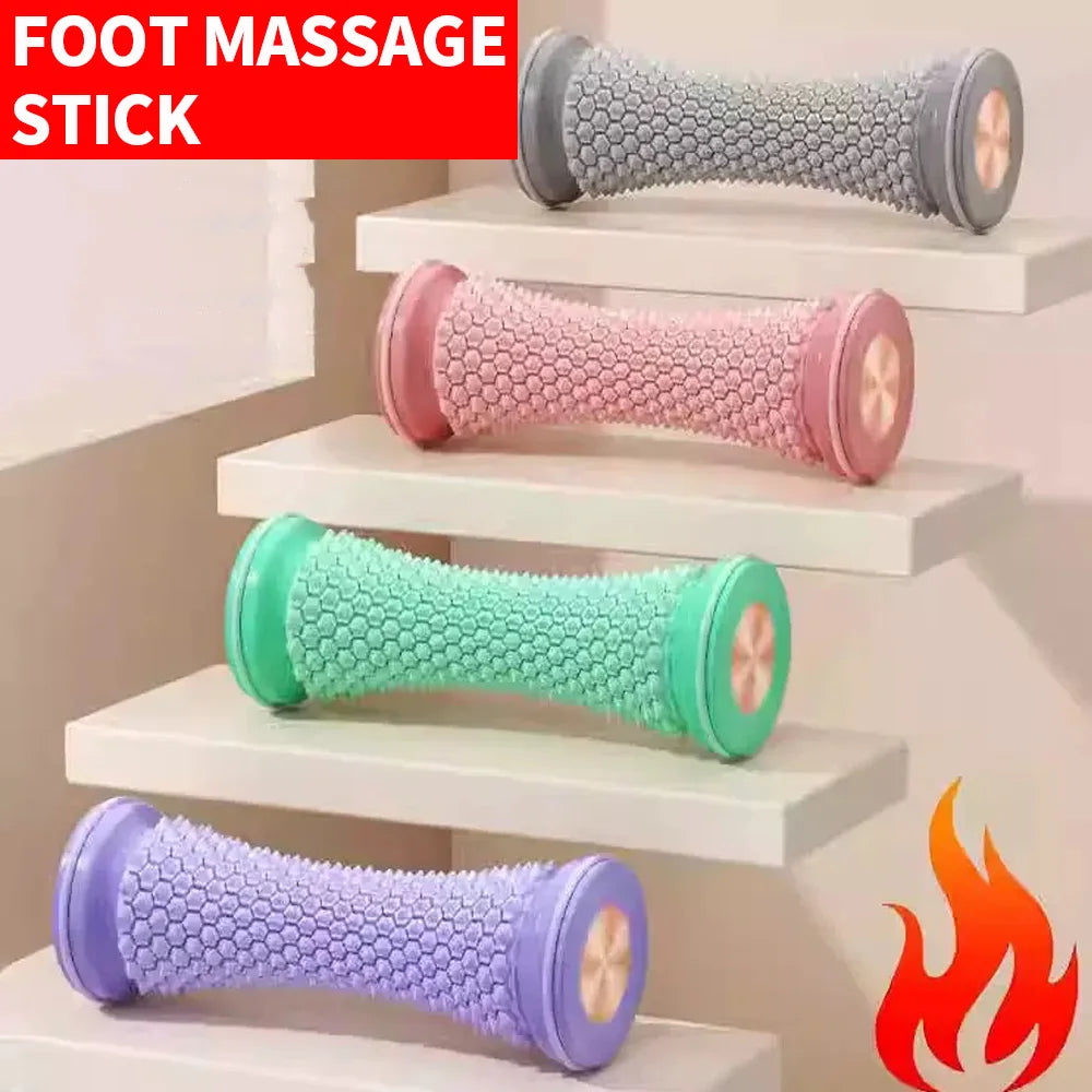 Foot Massager Massage Roller Yoga Massage Ball Plantar Fascia Roller Muscle Relaxation Care Plastic Manual Foot Massager Rollers