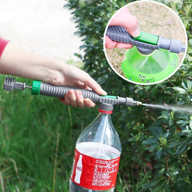 Manual High Pressure Air Pump Sprayer Adjustable Drink Bottle Spray Head Nozzle Garden Watering Tool Sprayer Gardening Tools