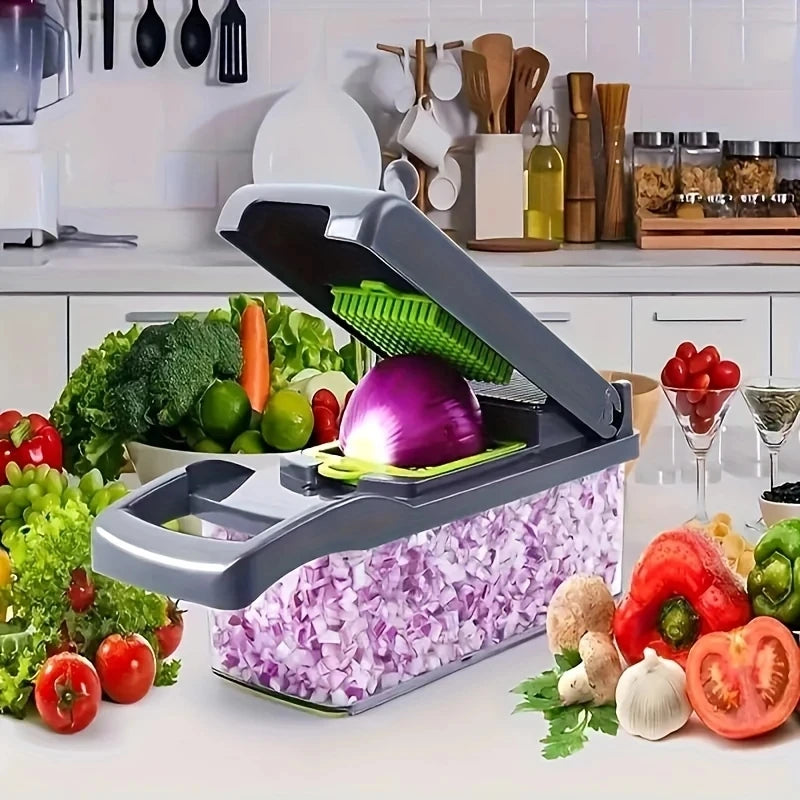 Multifunctional Vegetable Chopper Handle Food Grate Food Chopper Vegetable Slicer Dicer Cut Kitchen Items Onion Chopper ﻿