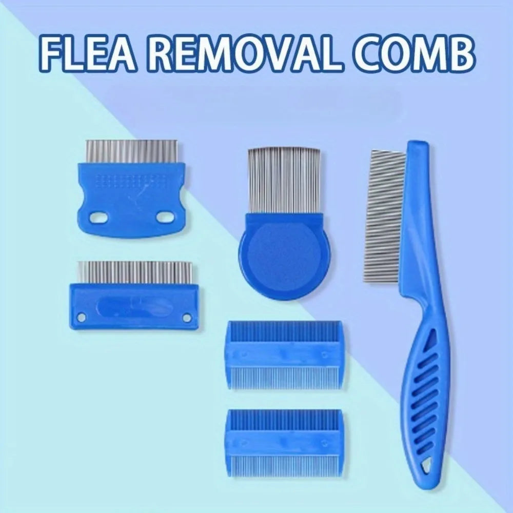 6Pcs/Set Lice Comb Easily Removes Eggs Lices Combs Dandruff Combs Long Lasting Non Deformation Lices Removal Head Lice Comb