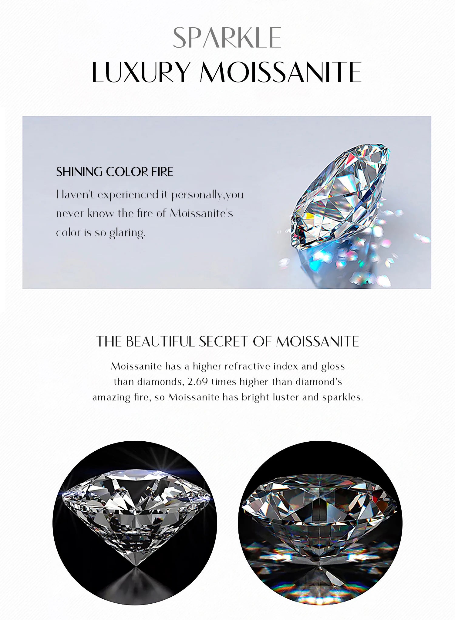 MODIAN Moissanite Pendant Necklace D Color 0.8CT Lab Diamond For Women Wedding Engagement 925 Sterling Silver Fine Jewelry Gift