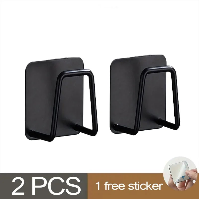 Kitchen Sponge Holder Sink Sponge Rack Stainless Steel Sponges Stand Drainer Sponges Sink Shelf for Knife Towel Holder Wall Hook