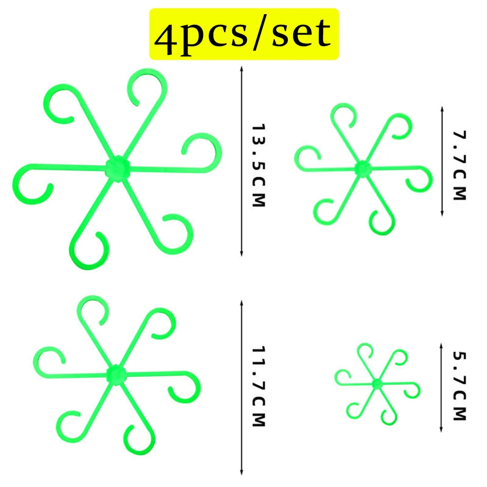 Plant Stem Support Frame Climbing Houseplant Stand Stakes Plastic Garden No Stake Trellis Indoor Plant Holder Rack Hoops