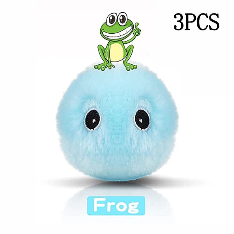Interactive Ball Smart Cat Toys Plush Electric Catnip Training Toy Kitten Touch Sounding Pet Product Squeak Toy Ball
