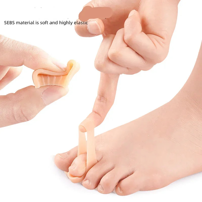 2Pcs Hammer Toe Corrector Hammertoe Straightener for Curled Crooked Bent Claw Toes Stop Toe Overlap and Rubbing Foot Care Tool