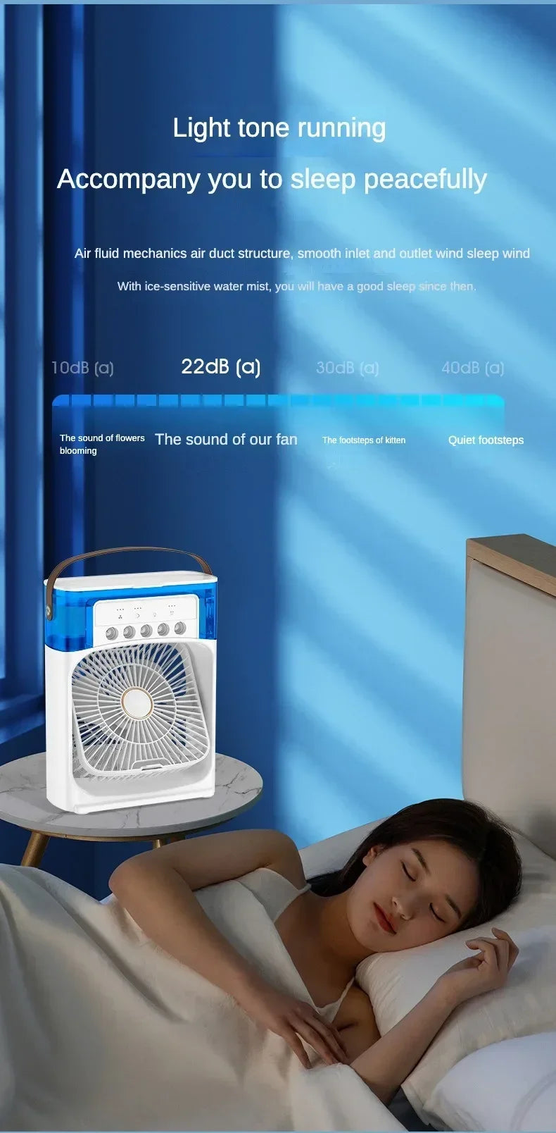 Portable Humidifier  Fan AIr Conditioner Household Small Air Cooler