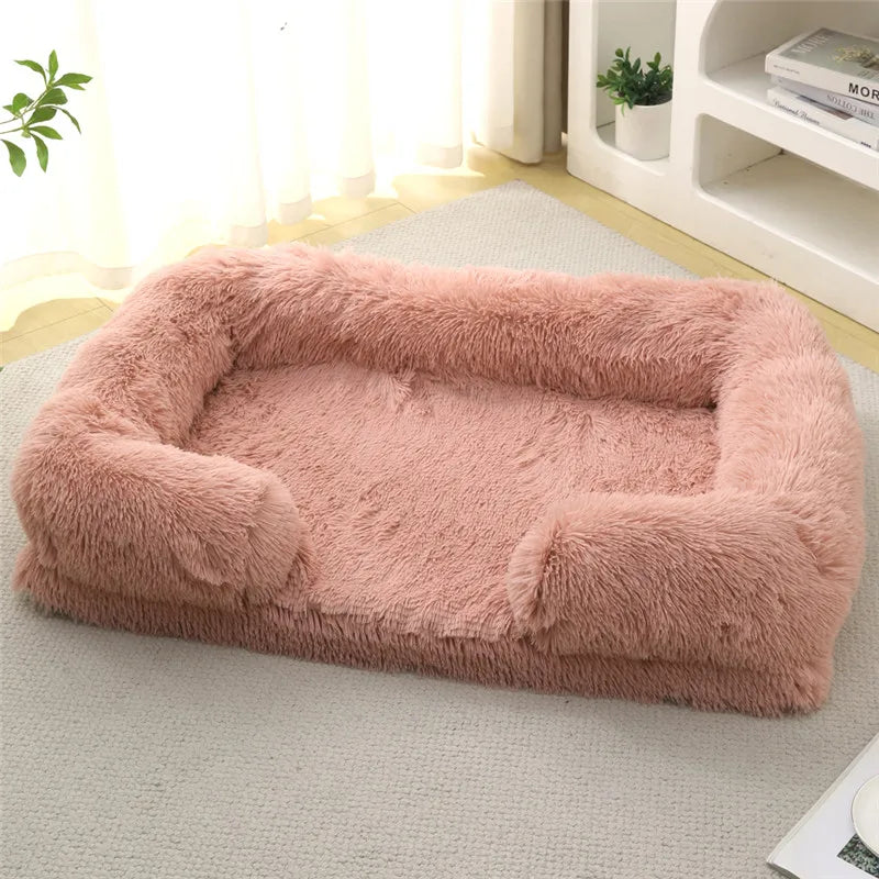 Luxury Winter Warm Large Dog Sofa Bed Dog Kneel Cat Mats House Cushion Pet Sleeping Sofa Beds Mat for Large and Small Dog