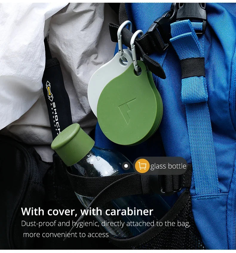 180ML Silicone Portable Folding Cup Mini Retractable CupTeacup Outdoor Travel Coffee Telescopic Drinking Mug with Lid