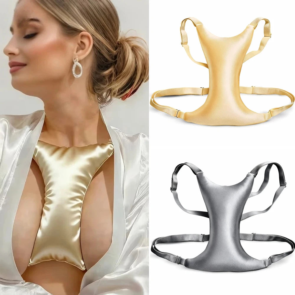 Breast Pillow Chest Wrinkles Side Sleeping Wrinkle Prevention Chest Wrinkle Pillow Sleep Anti-Wrinkle Chest Pad Massage Cushion