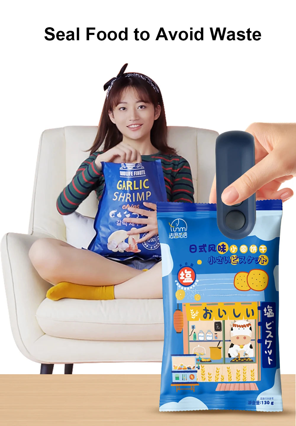 Electric Mini Heat Bag Sealing Machine Package Sealer Bags 2 in 1 Plastic Bag Sealing Machine Handheld Plastic Bag Heat Sealer