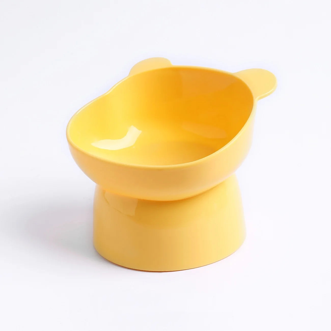 New Elevated Cat Bowls Stress Free Feeder and Waterer with Base Anti-Vomiting Tilted Raised Nonslip No Spill Pet Bowls