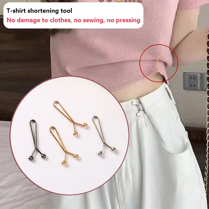 4pcs invisible waist tightening metal clip, adjustable button clip, suitable for jeans and clothes, fashion accessories