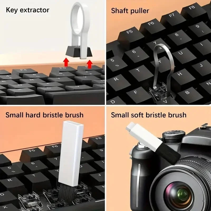 20 in 1 Laptop Keyboard Cleaning Tool Set Digital Camera Headset Mobile Phone Cleaner Kit Earphones Cleaning Pen Keycap Puller