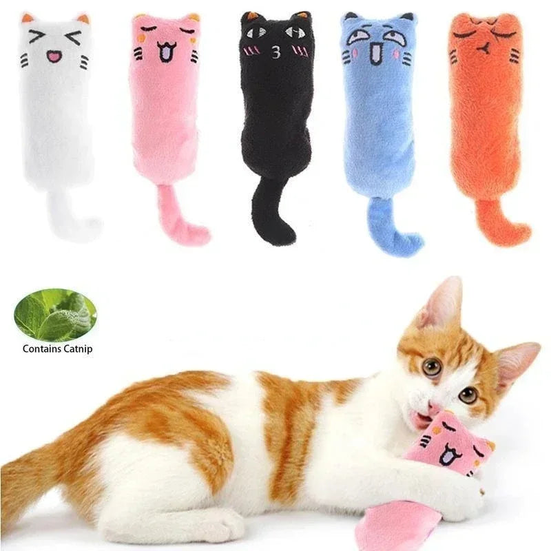 Cat Toy Cute Pet Catnip Toys Cat Plush Thumb Pillow Pet Supplies