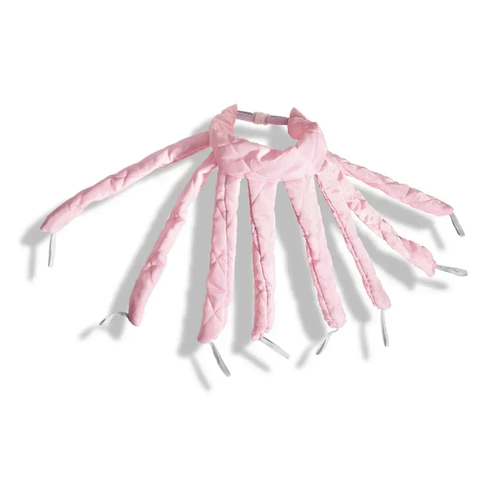 Octopus Curler Headband Nightcap Suitable for Long Hair Satin Non Thermal Curling Iron Adjustable Strap Styling Tools