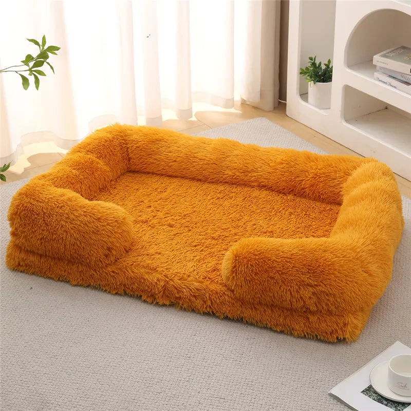 Luxury Winter Warm Large Dog Sofa Bed Dog Kneel Cat Mats House Cushion Pet Sleeping Sofa Beds Mat for Large and Small Dog