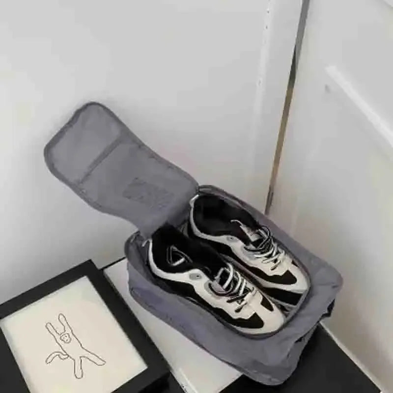 Portable Shoe Bags Travel Dust-Proof Holds Multifunction Waterproof Folding Storage High Capacity Student Shoe Pouch Organizer