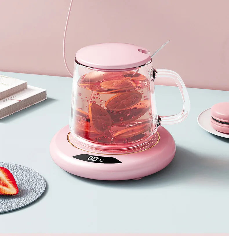 USB Cup Warmer Coffee Mug Heating Coaster 3 Temperature Setting Thermostatic Hot Plate Milk Tea Water Heating Pad Cup Heater