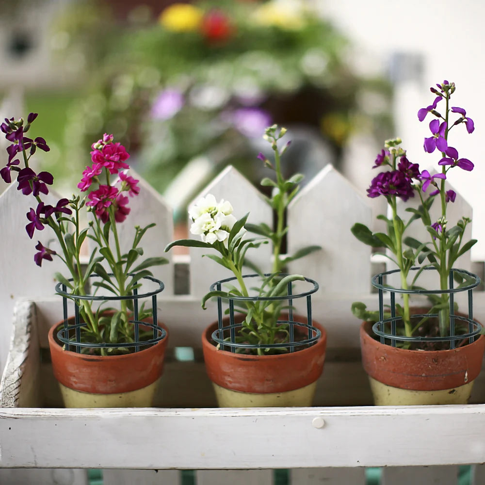 Garden Plant Support Cage Plie Flower Stand Holder Plastic Semicircle Greenhouse Orchard Fixing Rod Gardening Bonsai Tool