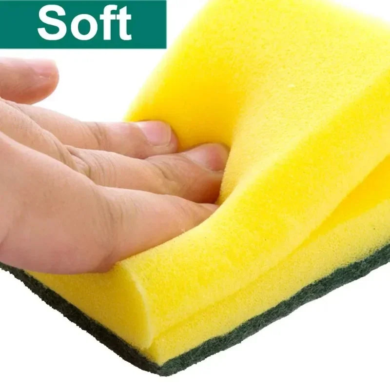 Magic Cleaning Sponges Double-sided Kitchen Sponge Wipes Reusable Pan Pot Dishwashing Scouring Pads Brush Clean Tools