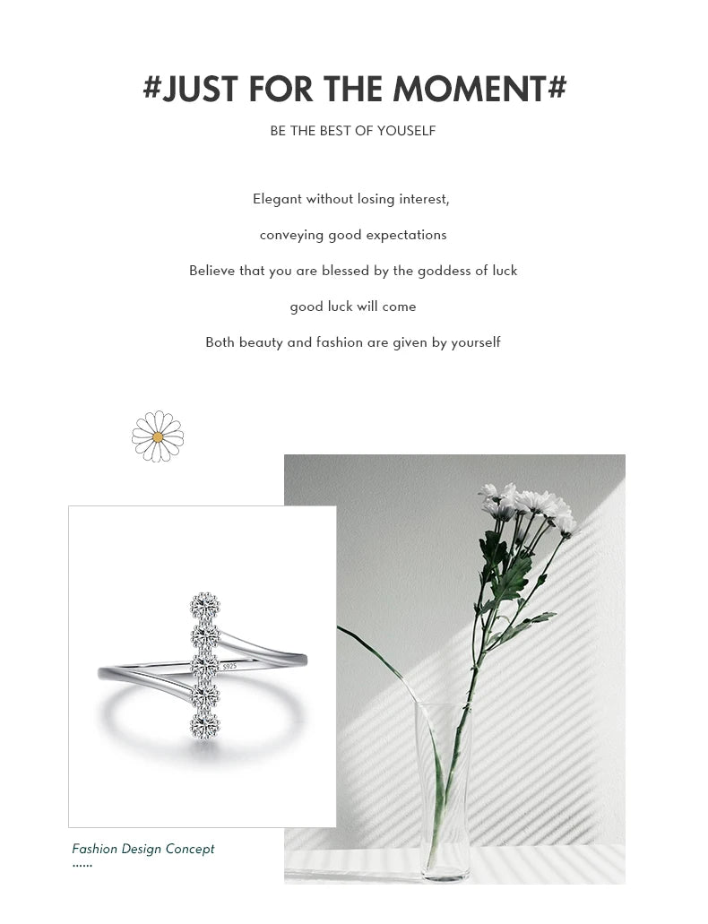 MODIAN Authentic 925 Sterling Silver Fashion Delicate Finger Rings For Women Wedding Engagement Fine Jewelry Anel Accessories