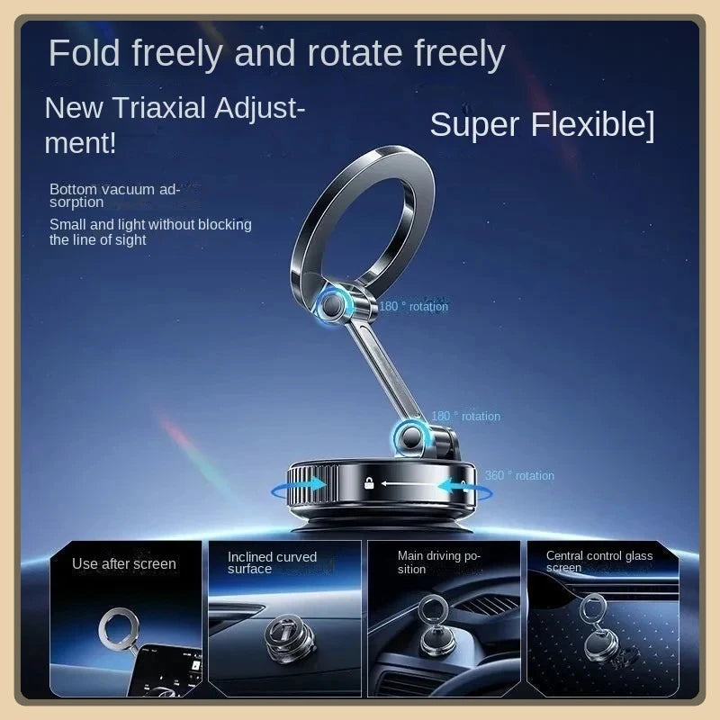 Magnetic Phone Holder｜Three-axis Rotation For Free Adjustment｜A Convenient Choice For Multiple Scenarios
