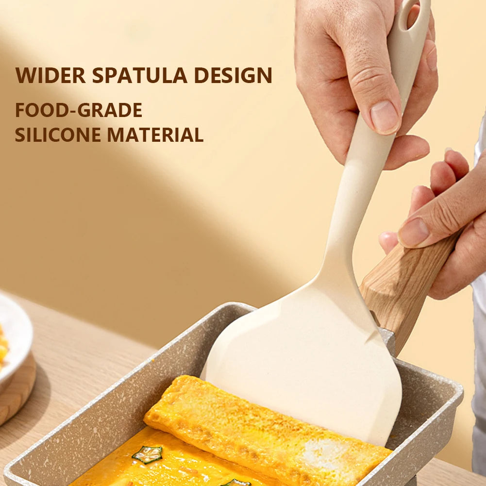 Silicone Heat resistant spatula household food grade non-stick Frying pan sushi steak fish pancake baking Scoop Kitchen Tool