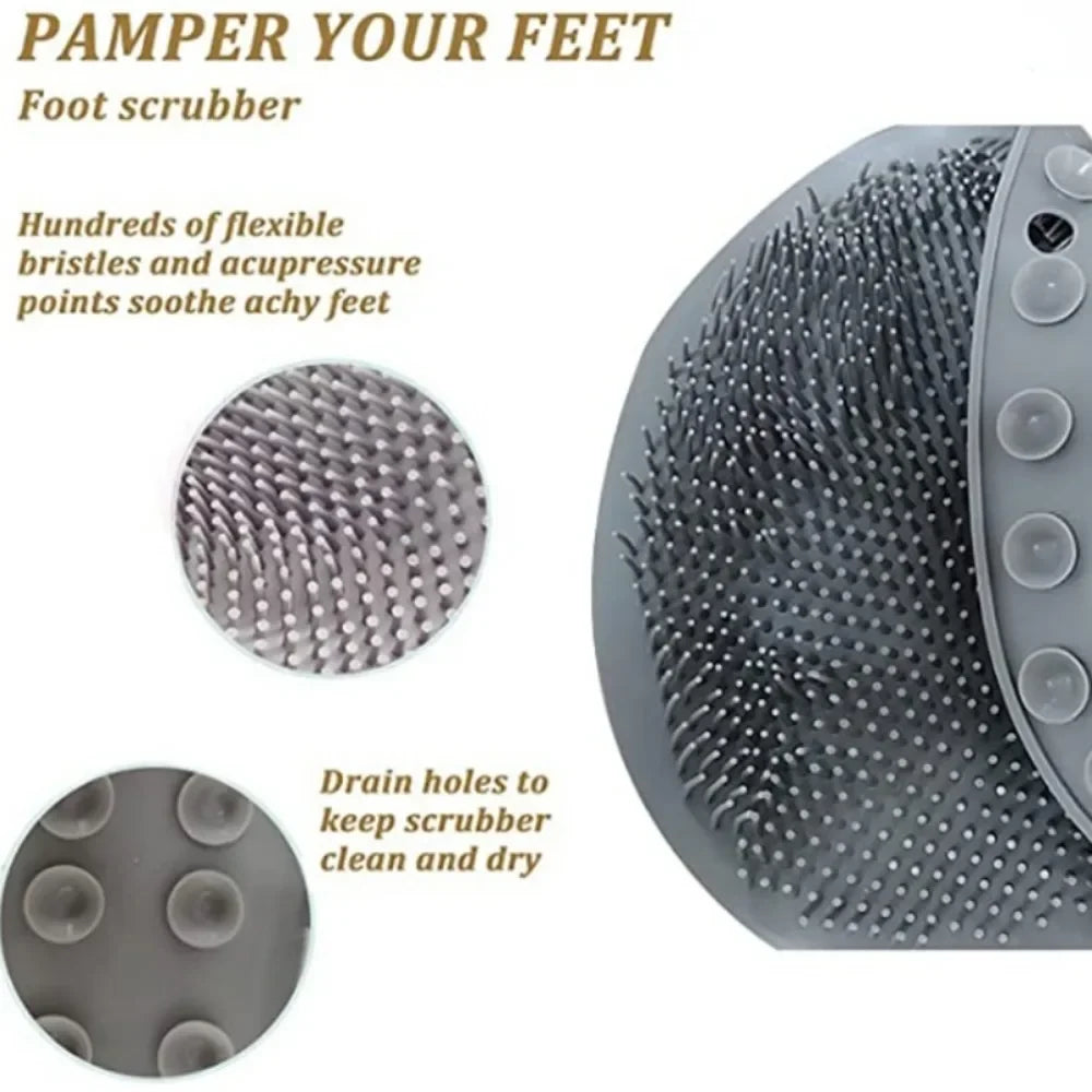 Anti-slip Shower Foot Scrub Massager - Anti-slip, Easy To Clean, Enhanced Exfoliation and Relaxation Bathroom Massage Pad