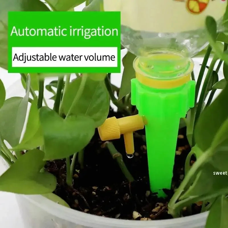 Automatic Watering Drip Kits Self Watering Spike For Flower Plants Adjustable Auto Water Dripper Device Garden Supplies