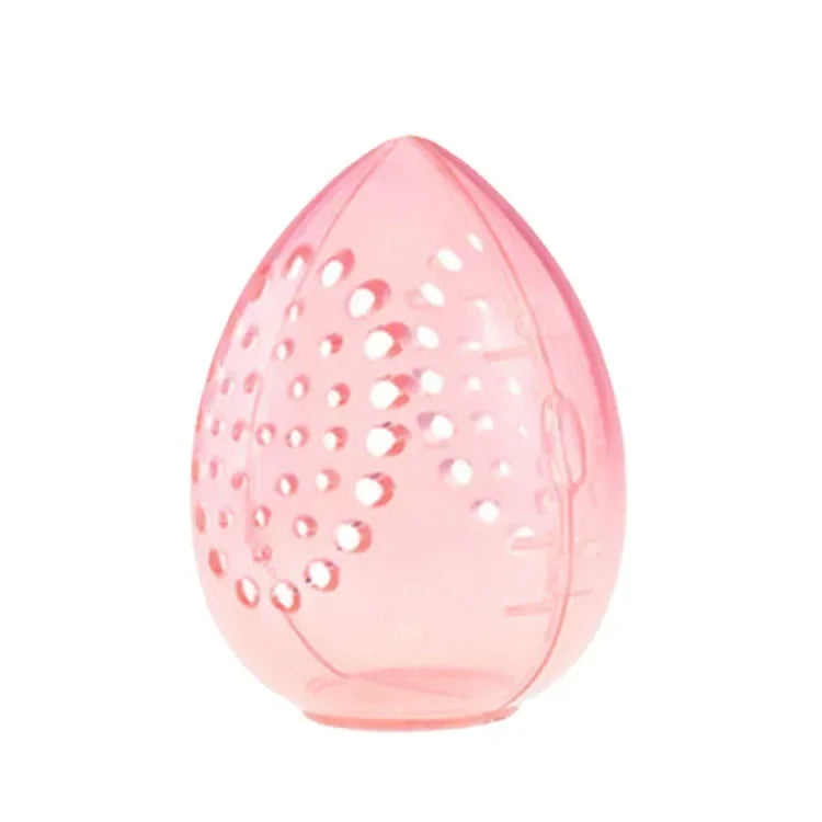 Makeup Sponge Storage Case Makeup Sponge Puff Holder Stand Empty Cosmetic Egg Shaped Rack Transparent Puffs Drying Box