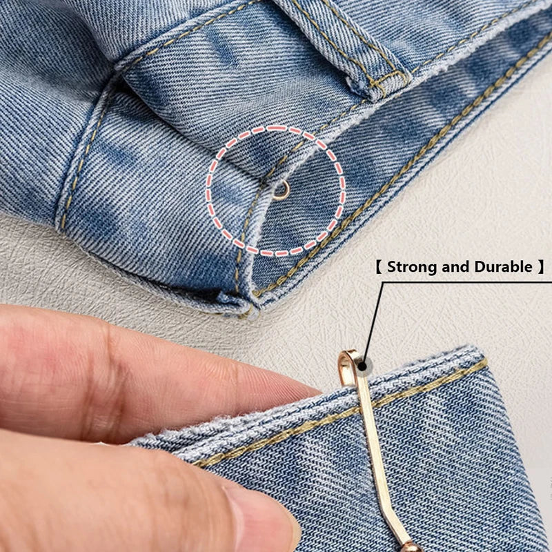 4pcs invisible waist tightening metal clip, adjustable button clip, suitable for jeans and clothes, fashion accessories