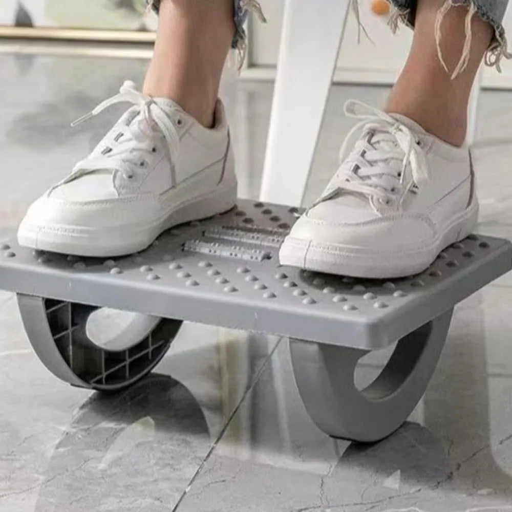 Portability with Massage Rollers Foot Rest 180 Degree Swing Ergonomic Foot Stool Under Desk Footrest for Home Office Work