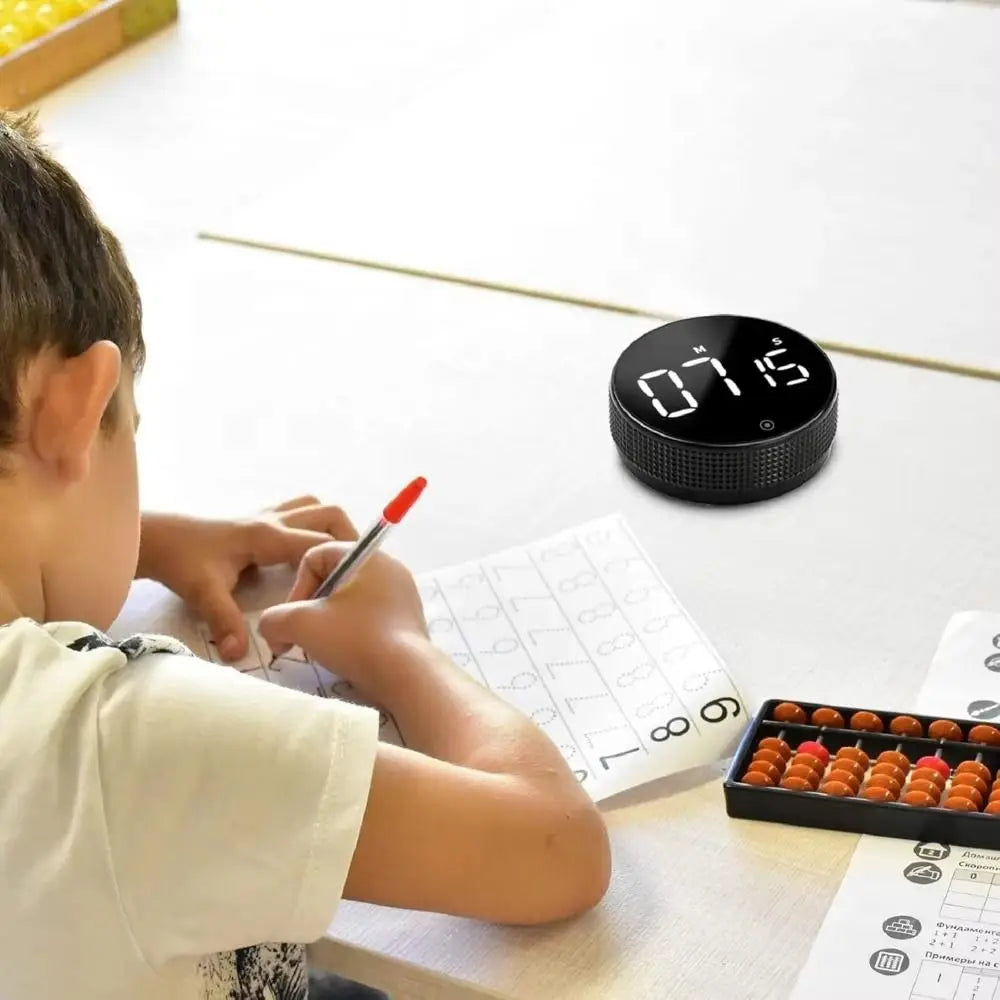 Large LED Display Magnetic Kitchen Timer Manual Operation Countdown Function Digital Timer Magnetic Base Countup Function