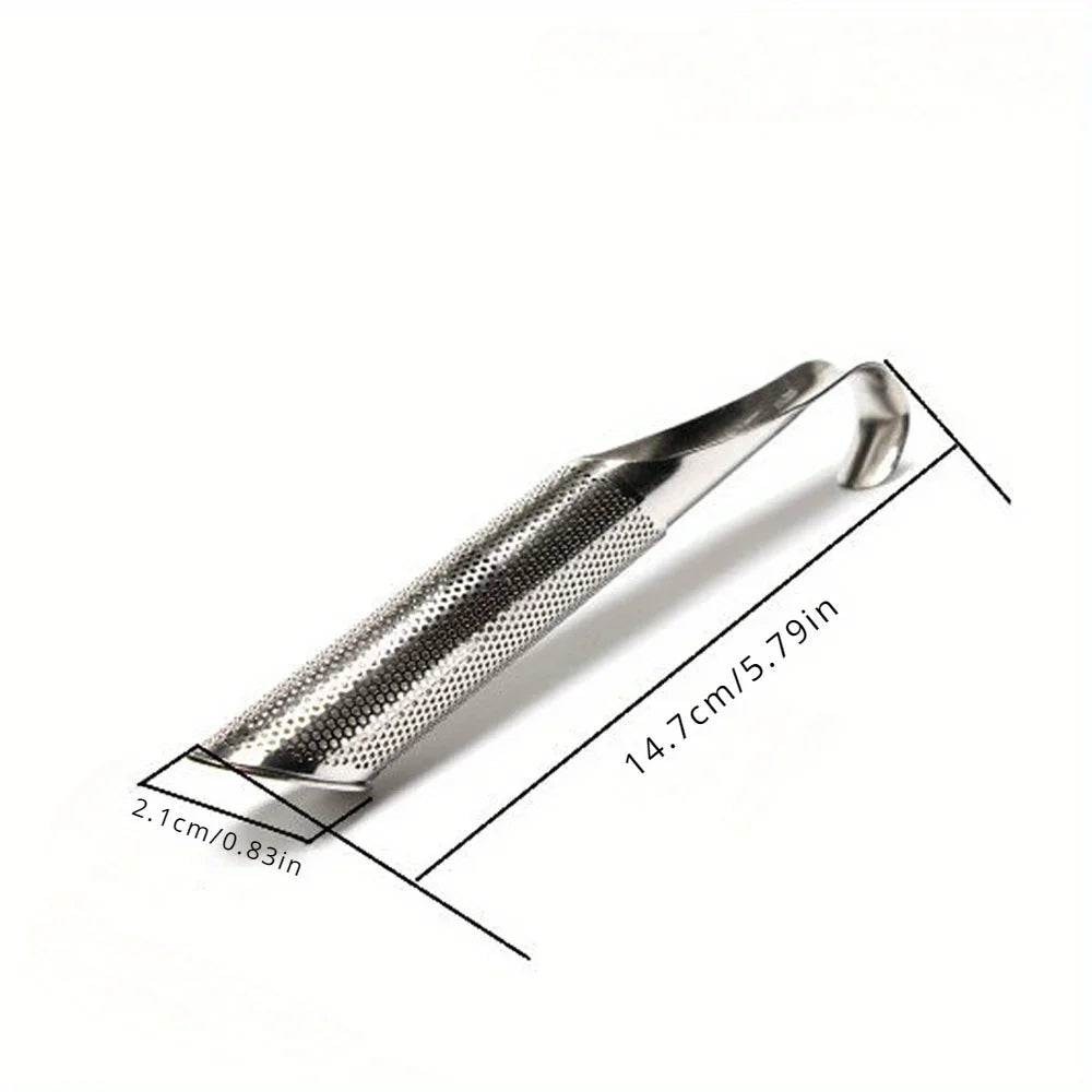 New Stainless Steel Tea Infuser Creative Pipe Shape Metal Tea Strainer Hanging Filter For Mug Teapot