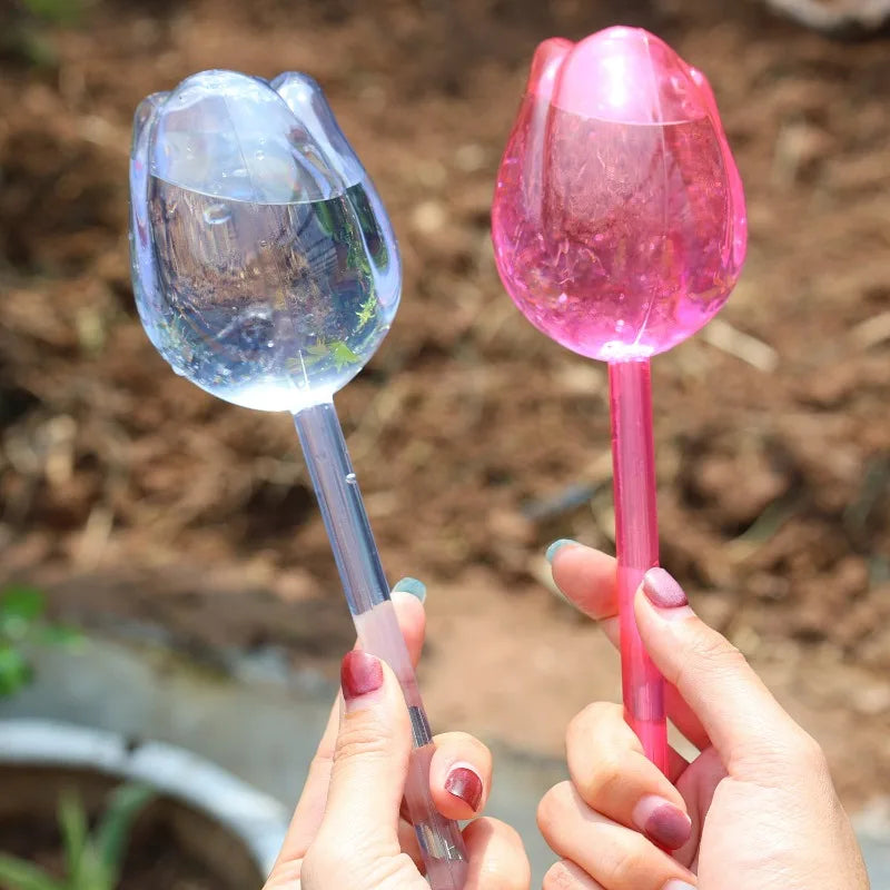 8/1x Tulip-Shaped Watering Globes Effortless Self-Watering Solution for Garden Indoor Outdoor Plants Irrigation of Potted Plants