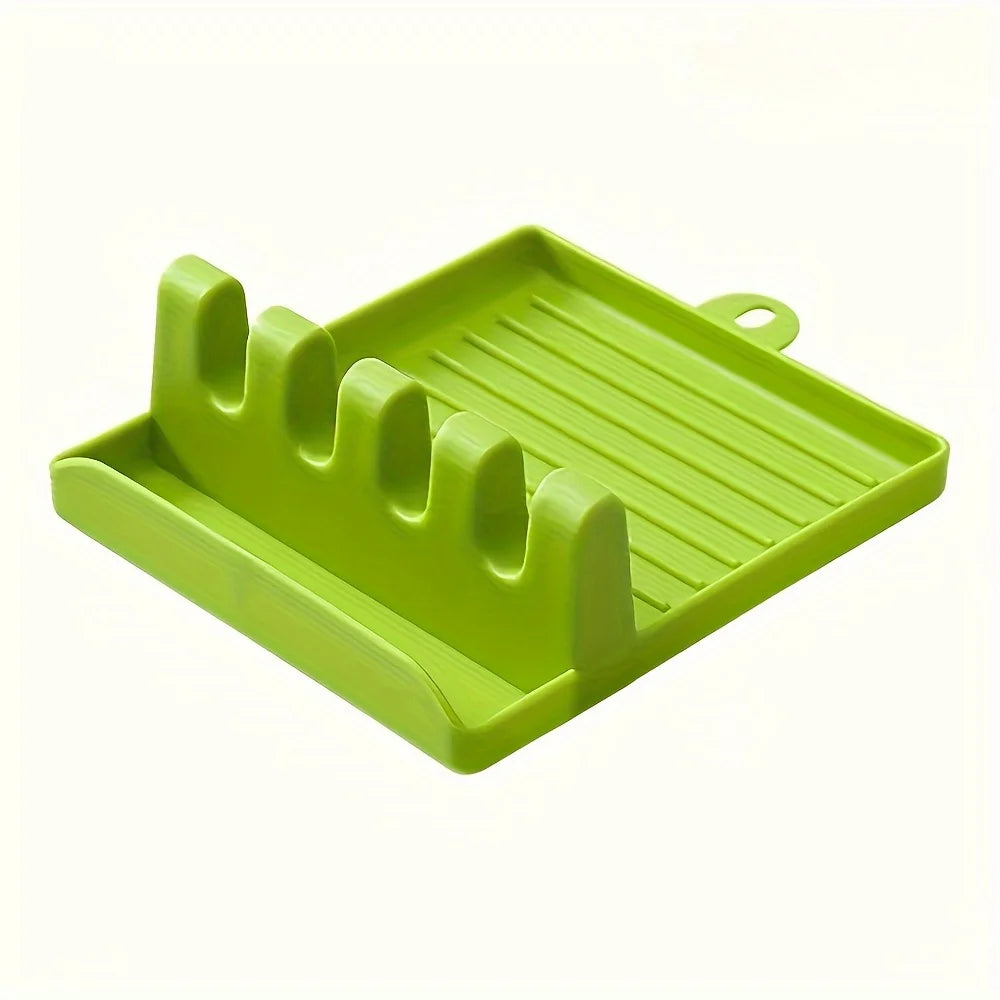 Multi functional spatula rack, kitchen storage rack, household plastic pot cover rack, vegetable cutting board, storage rack