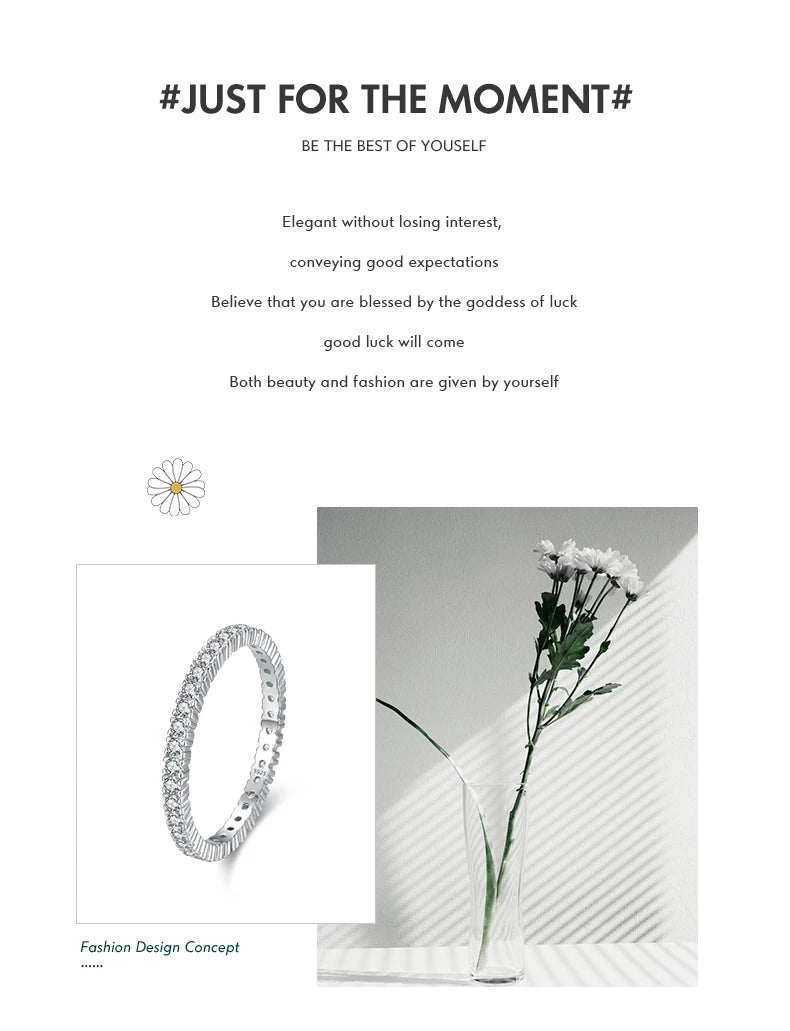 MODIAN 925 Sterling Silver And Gold Classic Sparkling Zircon Wedding Engagement Band Promise Bridal Ring For Women Fine Jewelry Gift