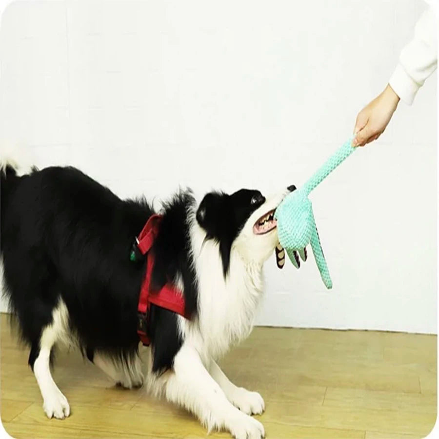 Dog pet plush octopus boredom companion toy interactive sound anti-demolition home large and small dog toy