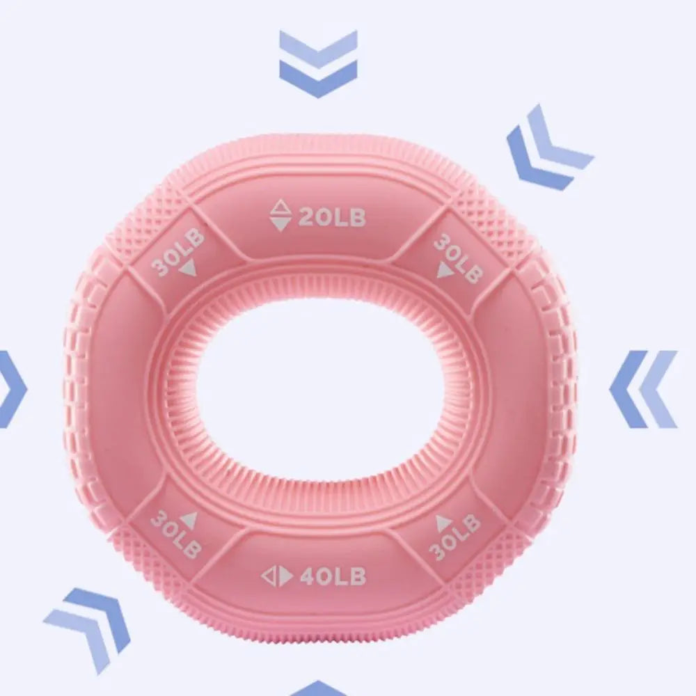 Silicone Adjustable 20-90LB Hand Grip Arm Strength Exercise Gripping Ring Fitness Gym Finger Forearm Trainer Carpal Expander