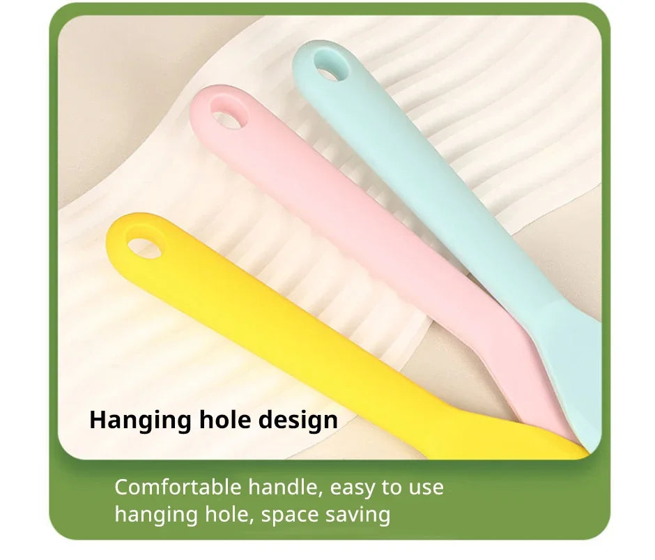 Baking Tools 7 Color Silicone Frying Shovel Non-stick Surface Kitchen Pancake Fried Egg Transfer Shovel Steak Shovel Kitchen