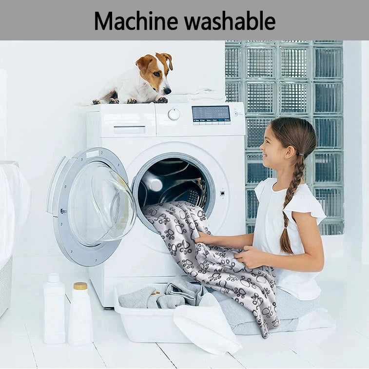 Cat and Dog Pet Blanket Calming Blanket Fluffy Pet Blanket Super Soft Warm Comfort Blanket Cute Pattern Washable Puppy Fur