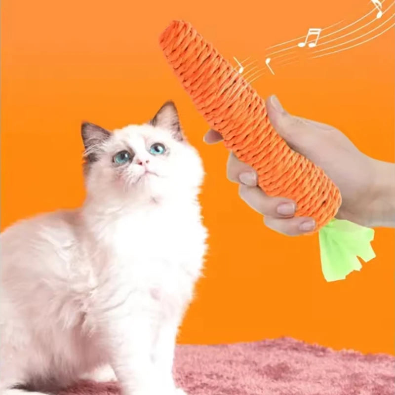 Cat toy carrot grinding stick tear resistant scratch resistant self entertaining toy suitable for cats to play with