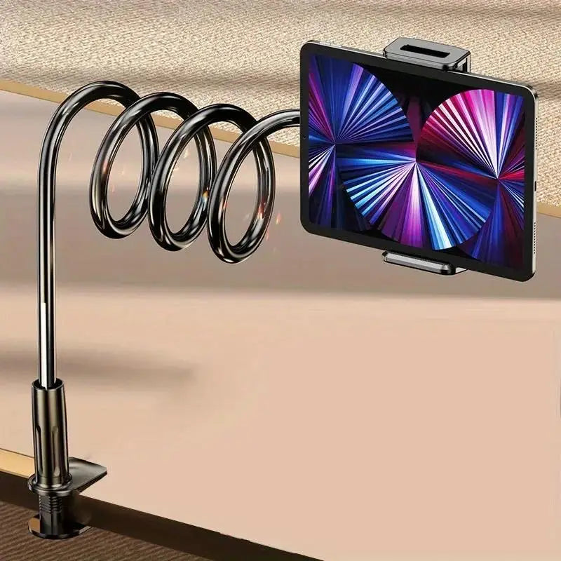 Bedside Table Tablet Stand Adjustable Long Arm Clamp Tablet Lazy Stand Suitable for IPad, Samsung Universal 4-11 Inch